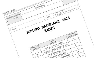 Održano školsko natjecanje u rješavanju sudoku zadataka