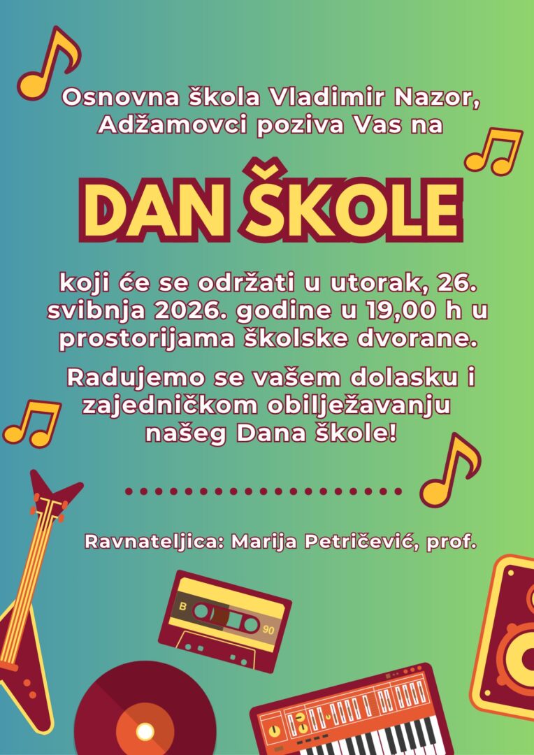 Pozivnica za Dan škole – web
